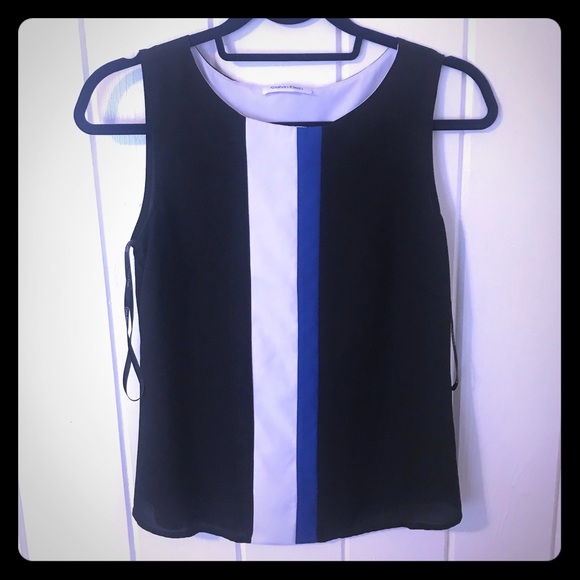 EUC Calvin Klein Colorblock Tank Shell xs - Picture 1 of 4